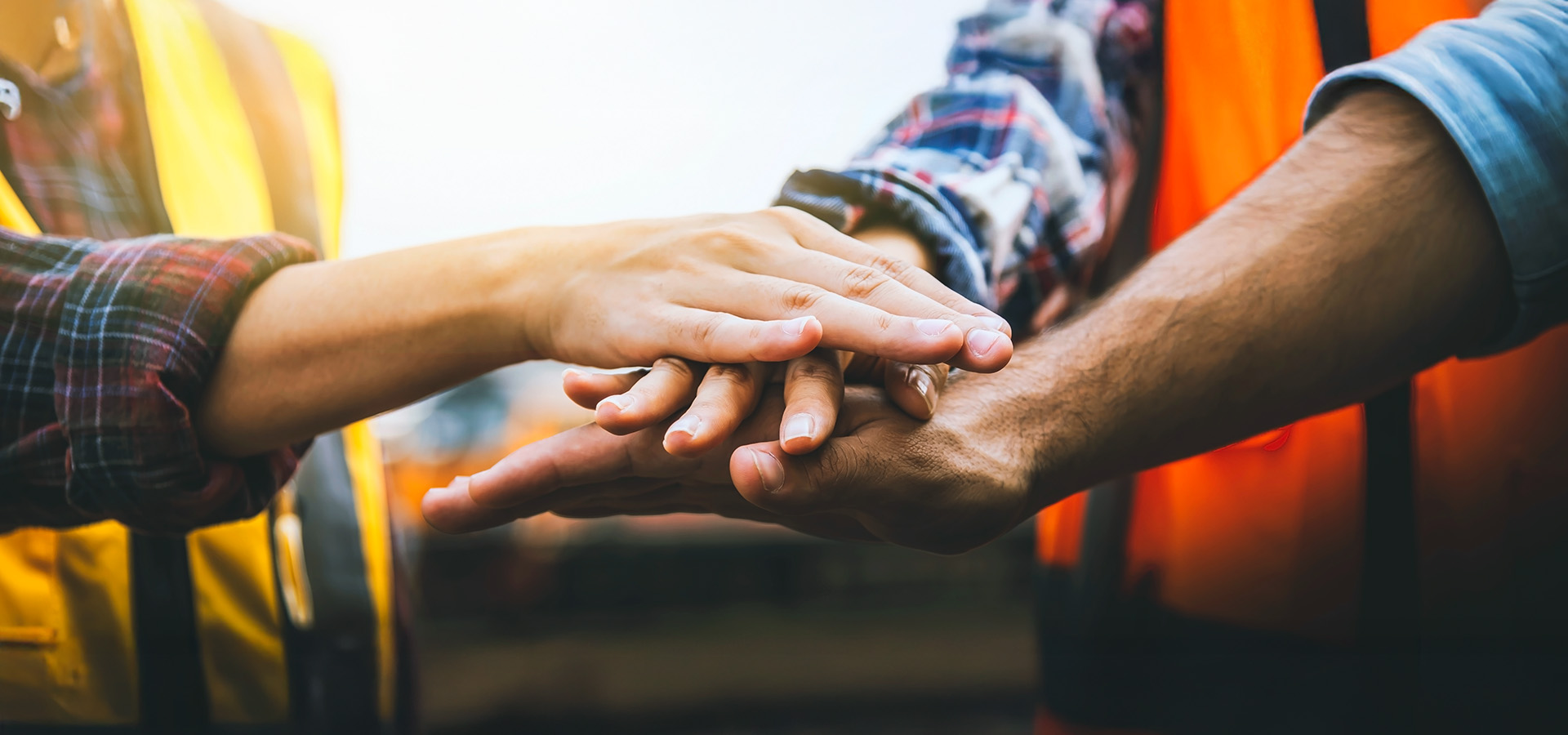 Hands joined together